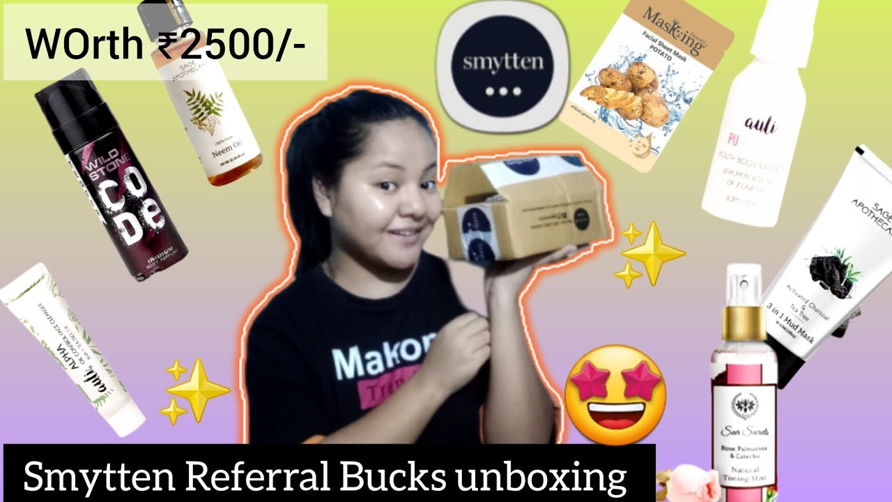 Smytten *Huge*Referral Bucks Haul💗worth ₹2500/- tried so many New🎁 Products 🤩🤩Must Watch 💫 #Smytten