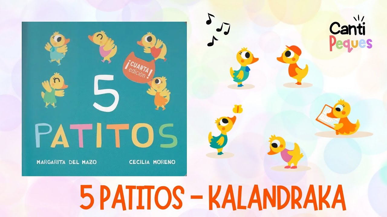 Canción: 5 PATITOS (Margarita del Mazo) 📖 Historia para niños, Baja Estimulación
