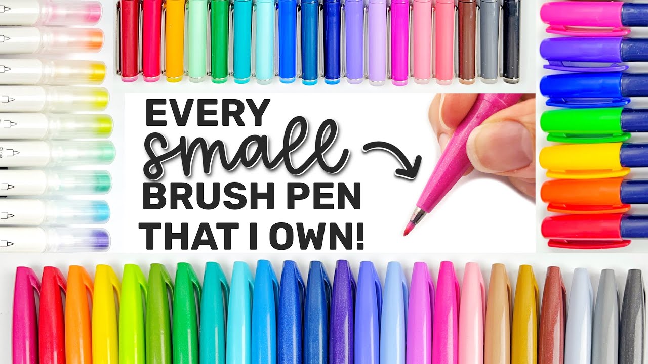 Every SMALL Brush Pen I Own!! | Brush Pen Inventory Part 1