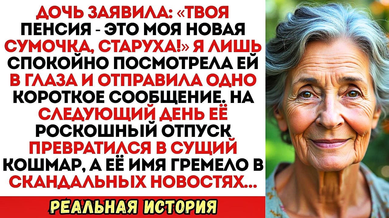 «Твоя пенсия — это моя новая сумочка, старуха!» — усмехнулась дочь. Я молча кивнула.