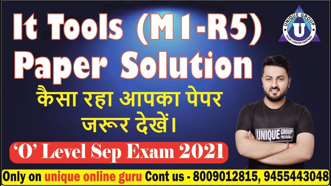 #olevel sep2021 exam | Complete Paper Solution | It Tools M1 - R5 | O level sep2021 Solution (16)