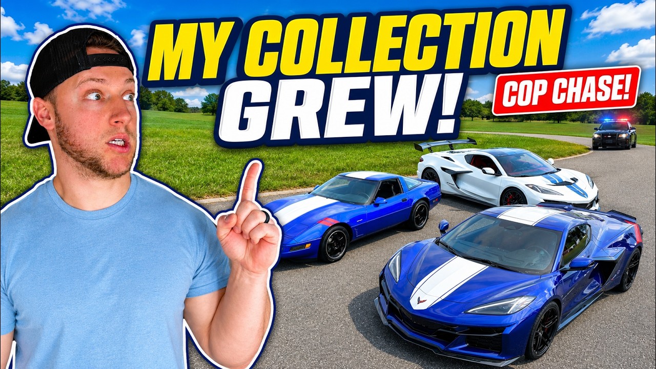 Добавляю новый Corvette Grand Sport 2027 в коллекцию!?! + Убегал от полиции ЛОЛ