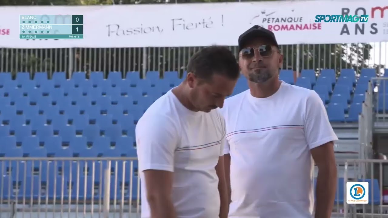 Mondial La Romanaise à pétanque : Blanc / Zimmermann (Quart de finale)