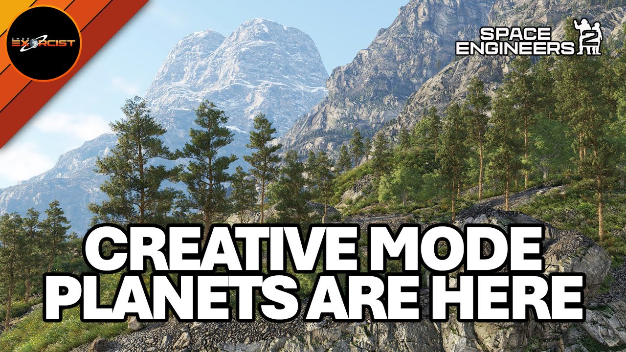 Планеты в творческом режиме Space Engineers 2, меню отладки и ПЕРВЫЙ ВЗГЛЯД на Библос!