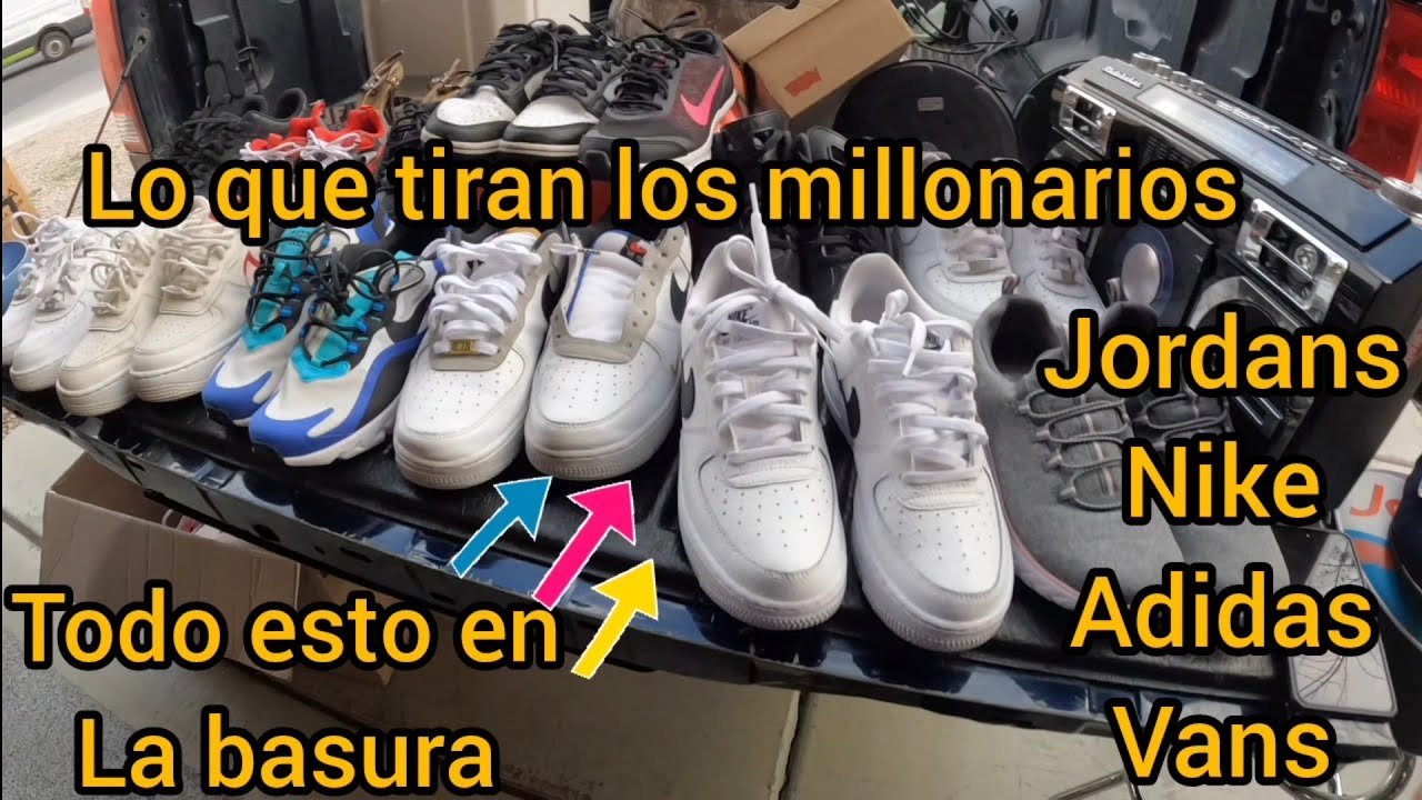 MEGA HALLAZGO de ZAPATOS en la BASURA #loquetiranenusa #estilodevida #jordan jordan