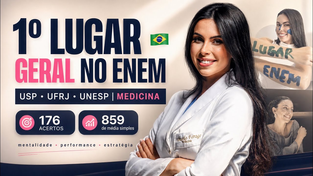 Como consegui o 1&ordm; lugar no ENEM 2024 | USP, UFRJ, maior nota do Brasil
