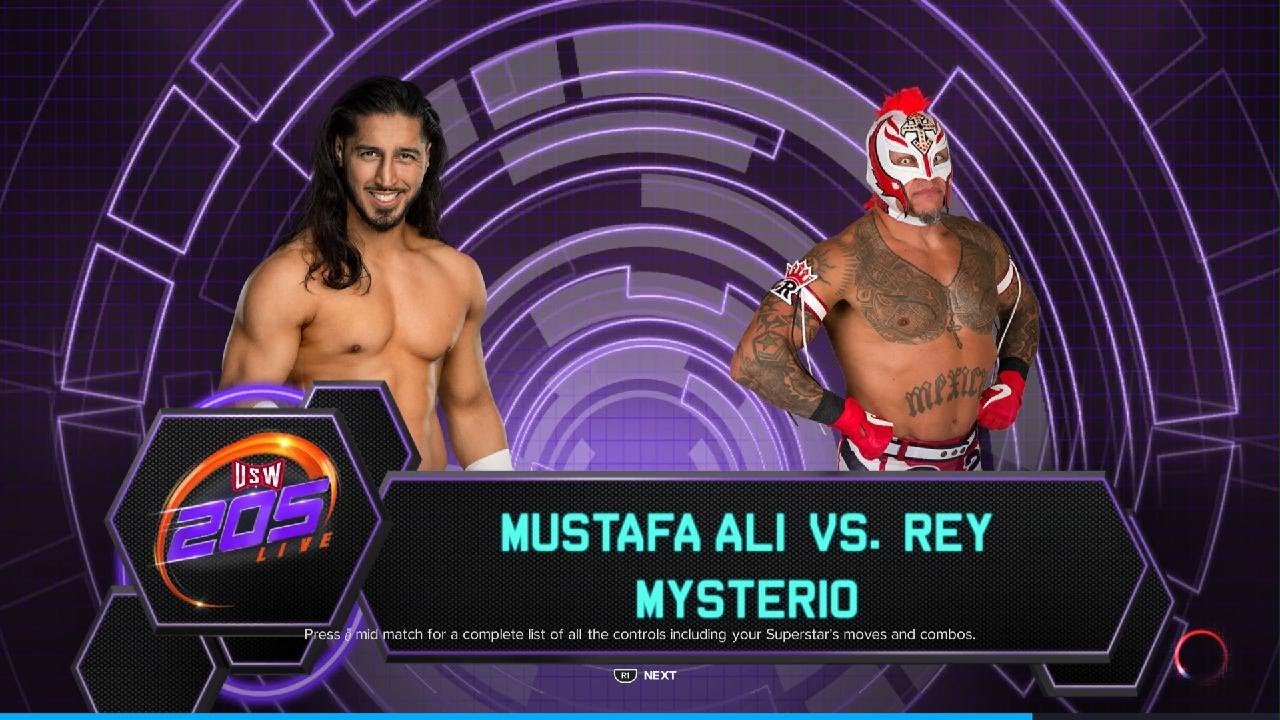 Mustafa Ali Vs Rey Mysterio(205 Live)