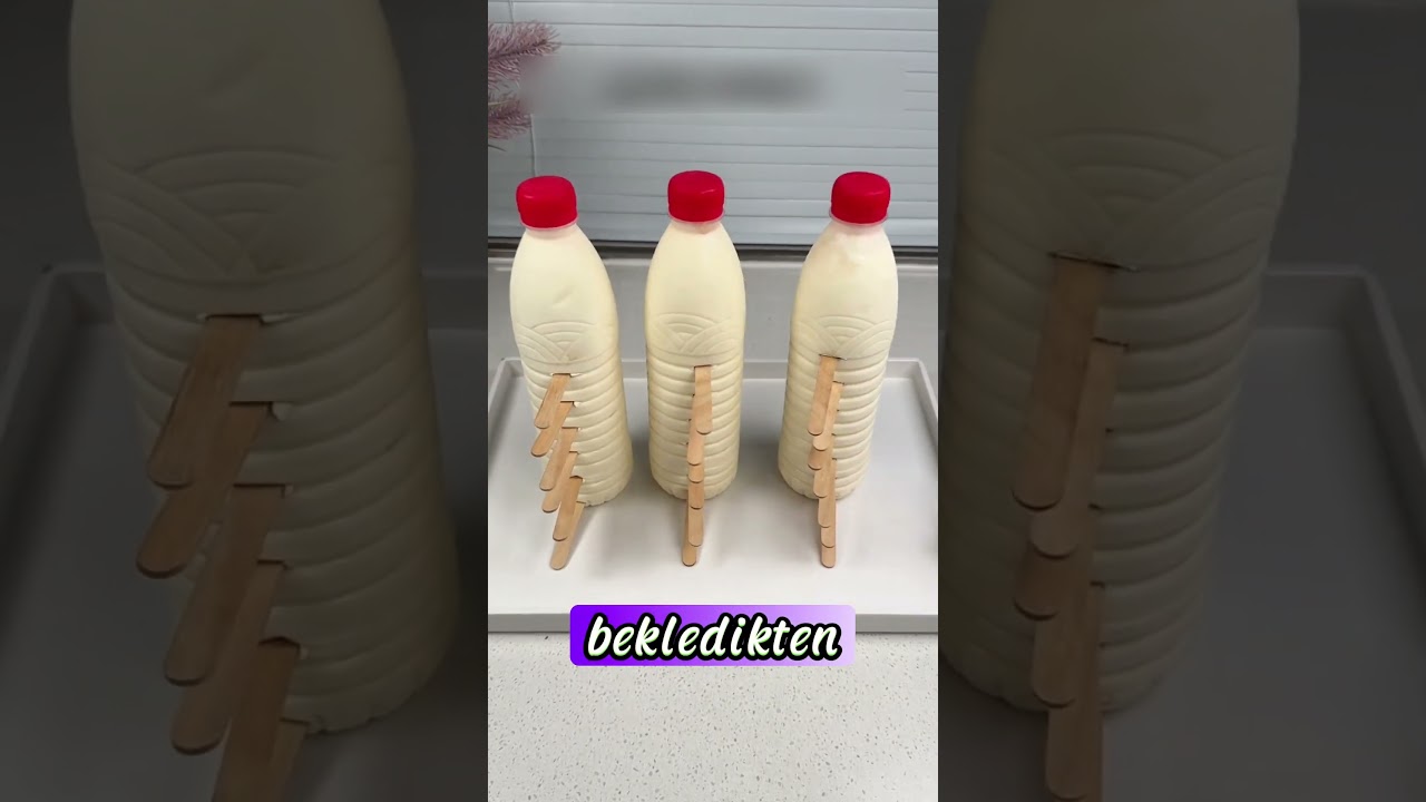 Evde Şişede Dondurma Yapmak Bu Kadar Kolay❗️😍