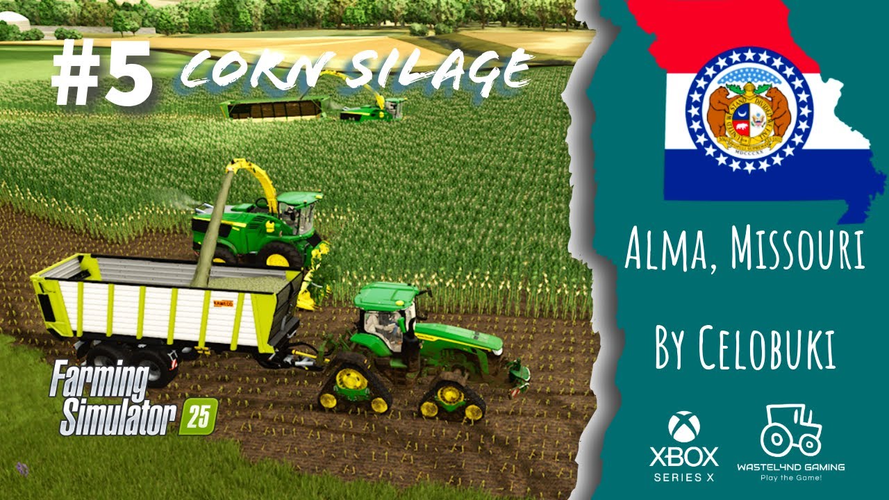 #FS25 #ALMA,MISSOURI /#5 Corn Silage / #americanfarming #xboxseriesx #giantssoftware