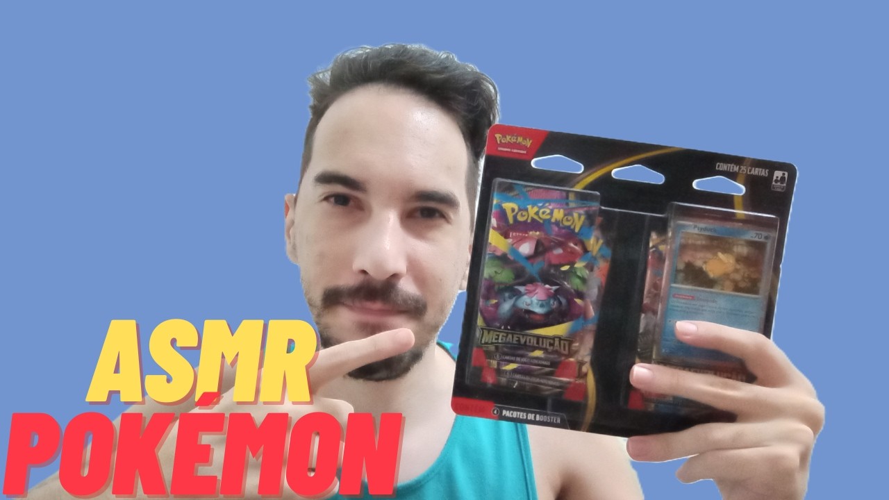 ASMR Opening Pokémon Mega Evolution packs! (soft spoken, card tapping)