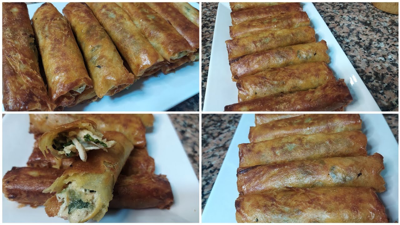 بوراك السلق والدجاج وكريمة الجبن 😋😋
