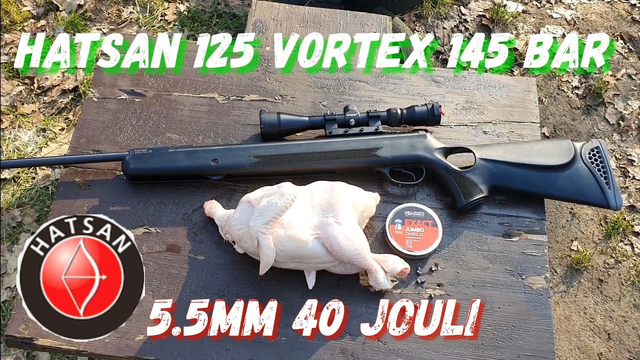 bartoli358 & Hatsan 125 Vortex 5.5mm & Polowanie na kurczaka 50 metrów