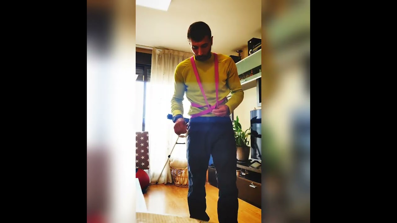 Como hacer un arn&eacute;s de pecho con cintajo y mosquet&oacute;n de escalada f&aacute;cilmente.