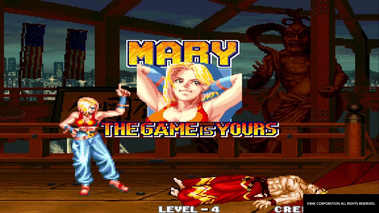 アケアカNEOGEO リアルバウト餓狼伝説_マリー 1コインクリア ノーミス