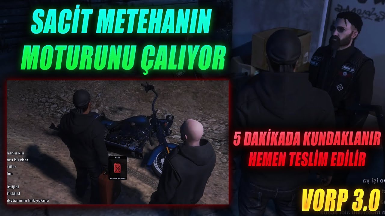 VORP 3.0 - SACİT LOST MC MEMBERI METEHANIN MOTORUNU ÇALIYOR NATHAN MOTURU YAKIYOR | TEASY