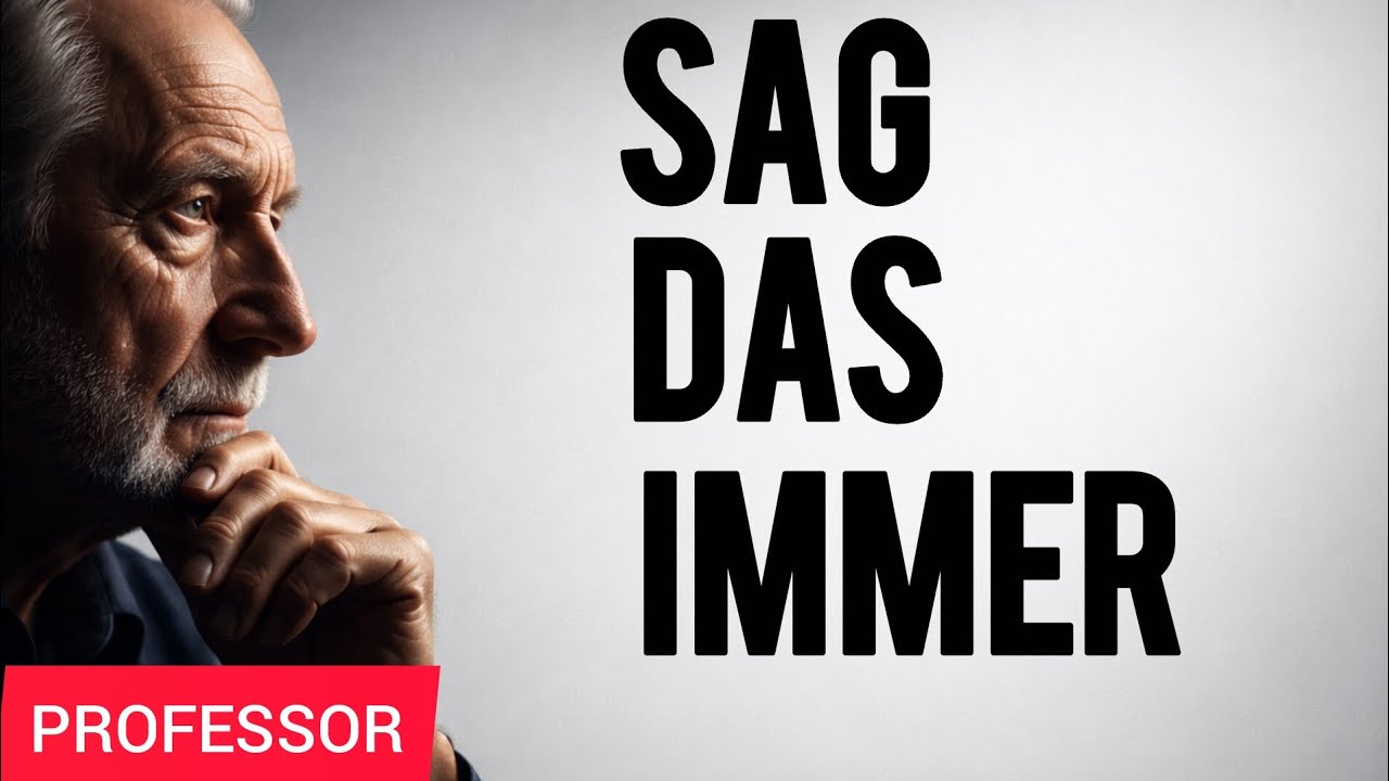 Diese Worte erzeugen Respekt undVertrauen | Stoizismus | Professor 