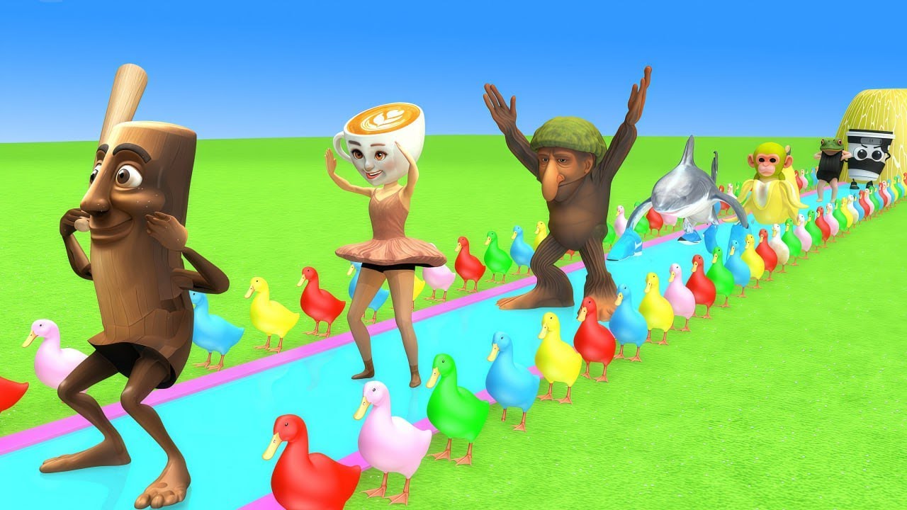 Long slide game with Brain Rot and Animals - Funny Animals - 3D Games