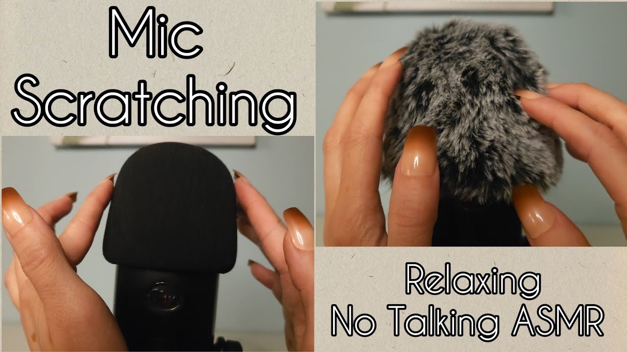#ASMR | Calming & Relaxing Mic Scratching | Foam & Fluffy Covers | NO TALKING