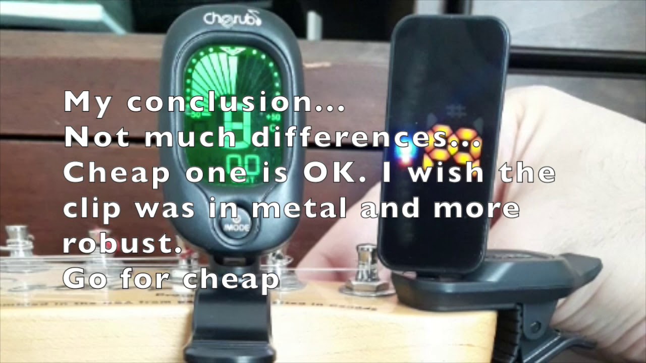 Korg PC-2+ vs. Cherub tuner comparison - 7 € vs. 29 €