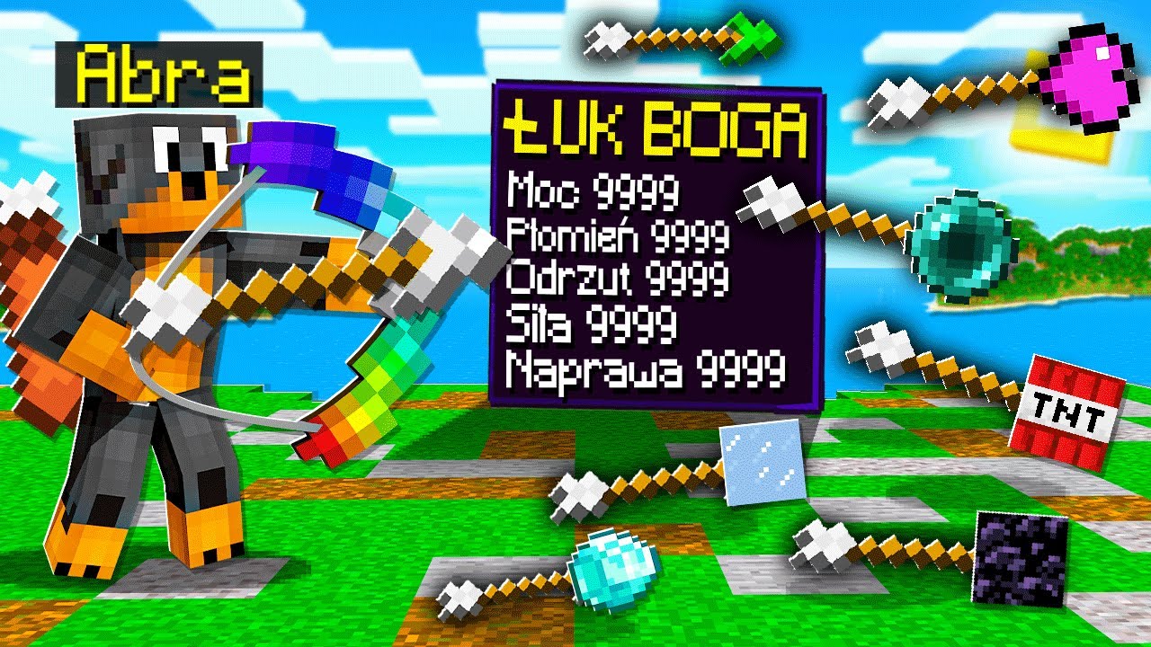 TYLKO 1% GRACZY ZNA TEN ŁUK z MOCĄ 9999 w Minecraft! 😱