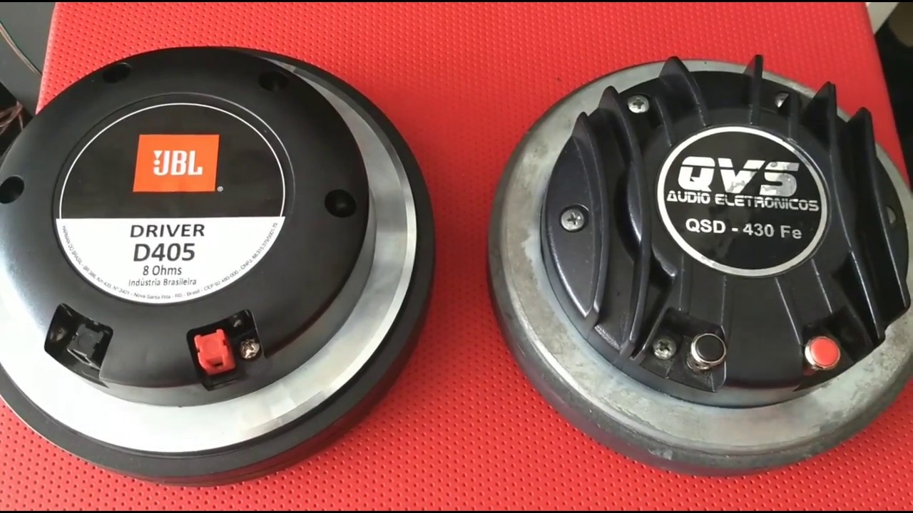 TRETA DRIVER JBL  D405 X DRIVER QVS 430 TRETA MUITO TOP!