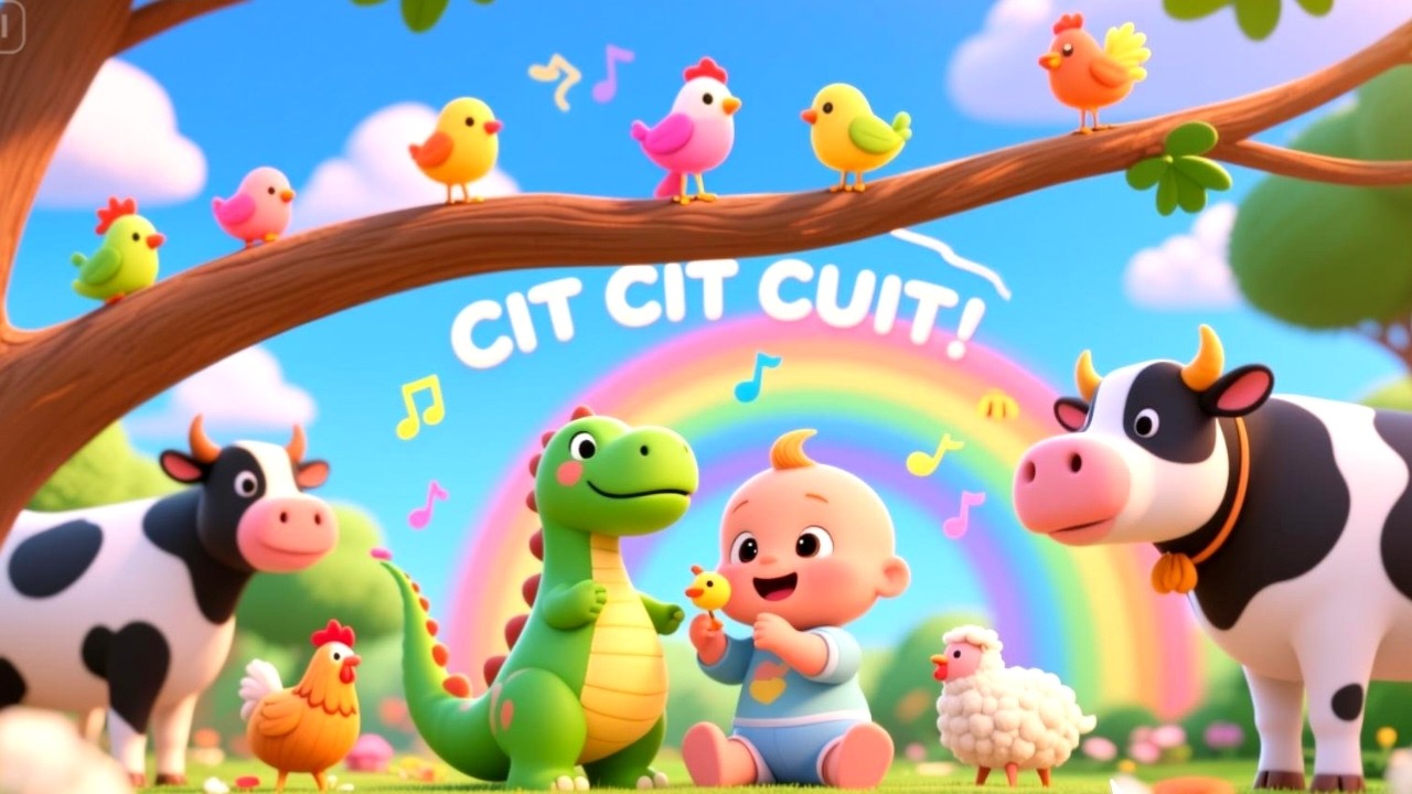 Lagu Anak Ceria | Cit Cit Cuit | Kalau Kau Suka Hati & Belajar Suara Binatang 🐤🎶| FAAZKIDS