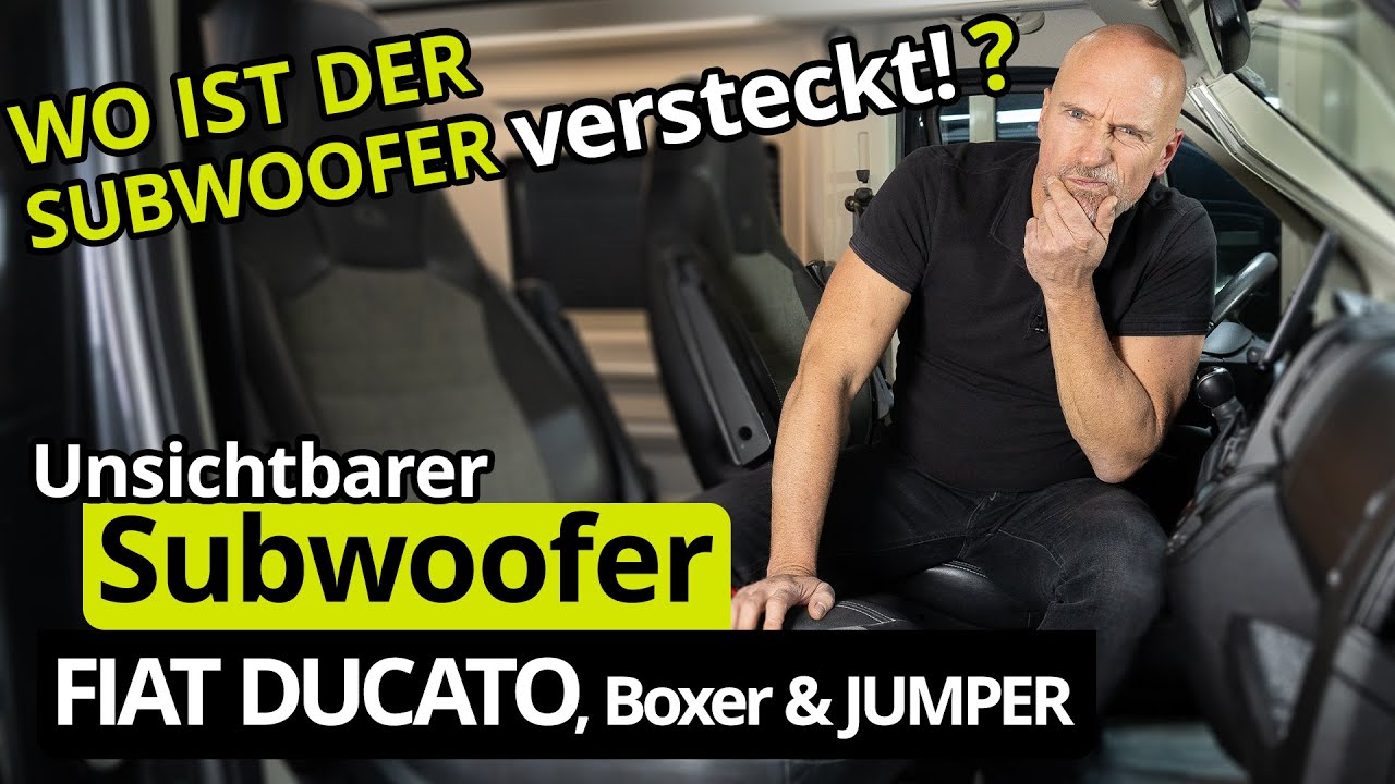 Fiat Ducato Subwoofer einbauen / Citroen Jumper / Peugeot Boxer | Plug & Play