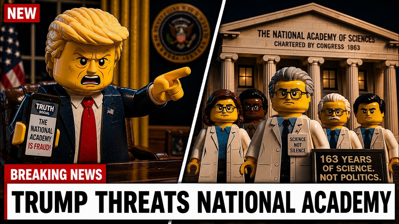 Trump Threatens to SILENCE the National Academy &mdash; Gets Humiliated Instead | Lego Animation