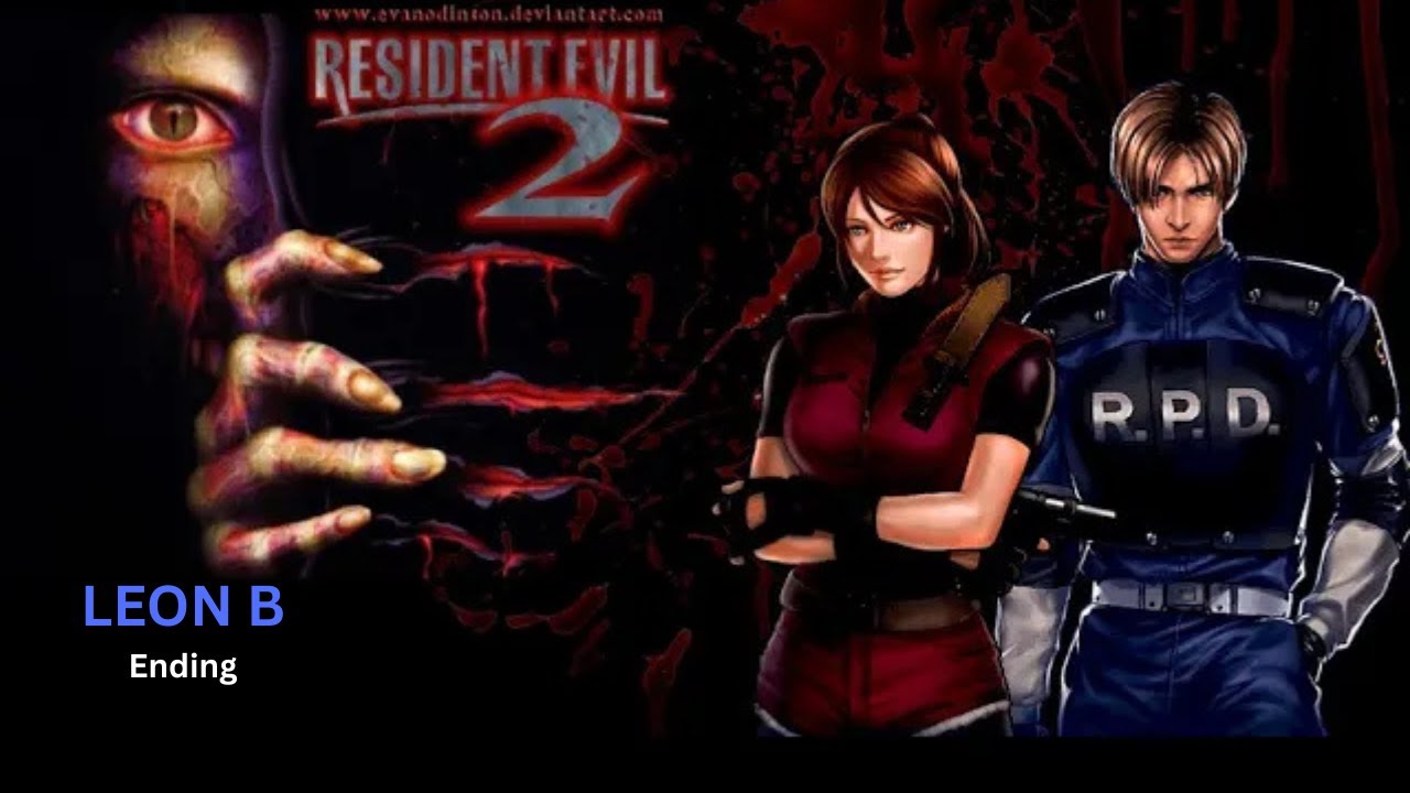 Resident Evil 2 - Leon scenario B-  Ending [ New playtrough- No commentary]