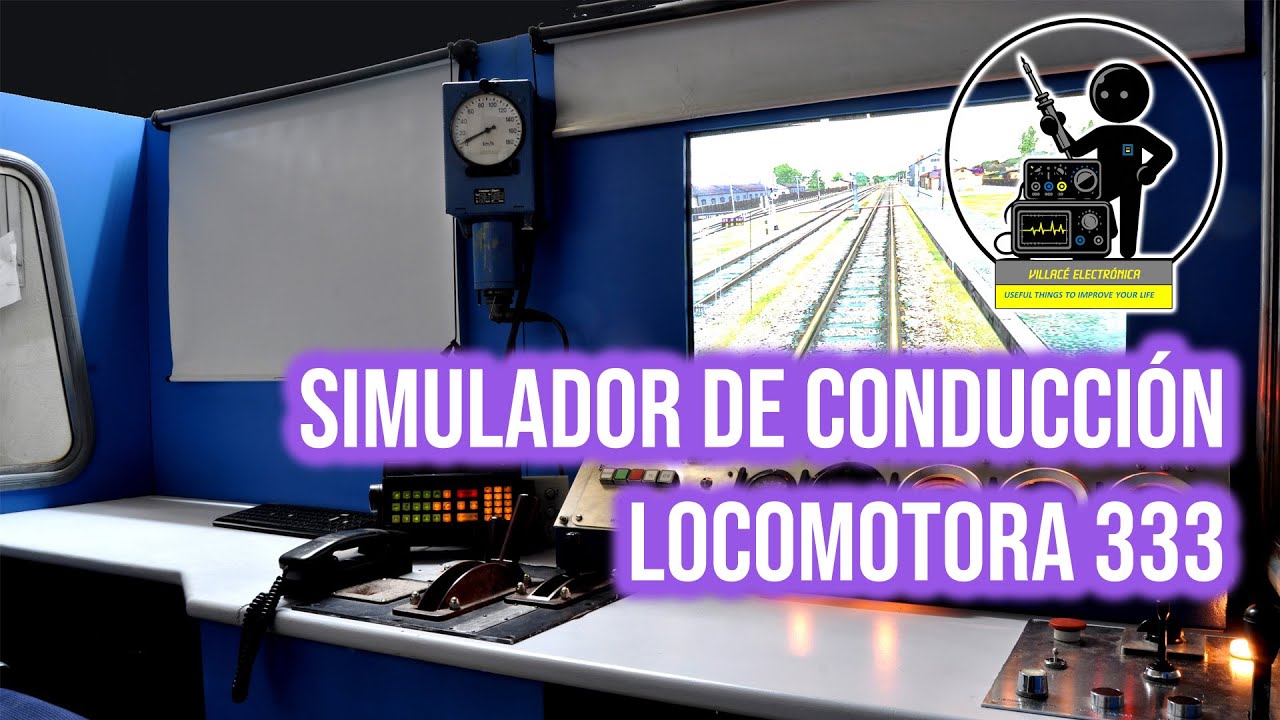 Simulador de conducci&oacute;n de la locomotora 333.