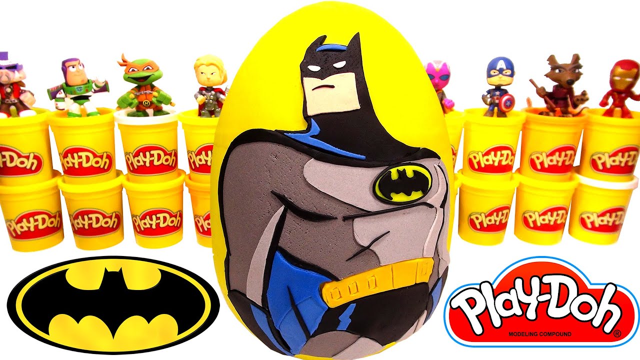 Huevo Sorpresa Gigante de Batman en Español Plastilina Play-Doh