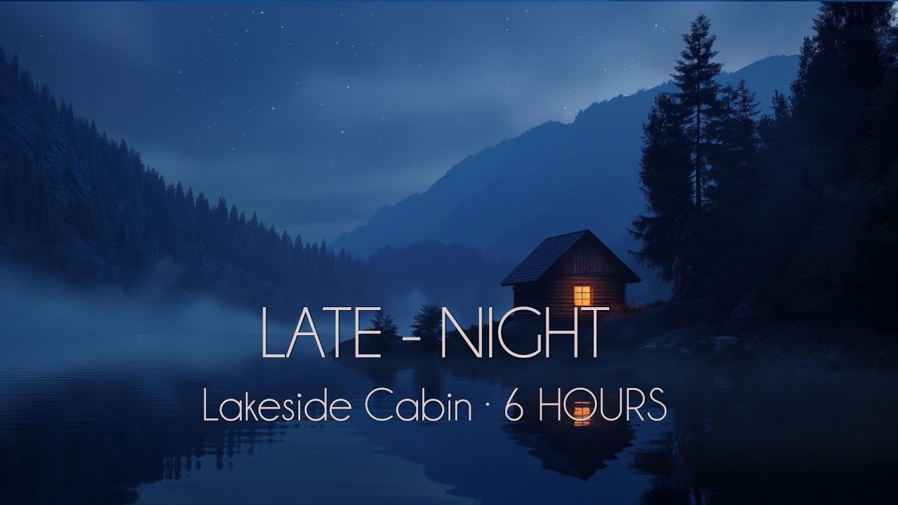 Starlit Mountain Lake Cabin · 6 HOURS | Calm Night Ambience