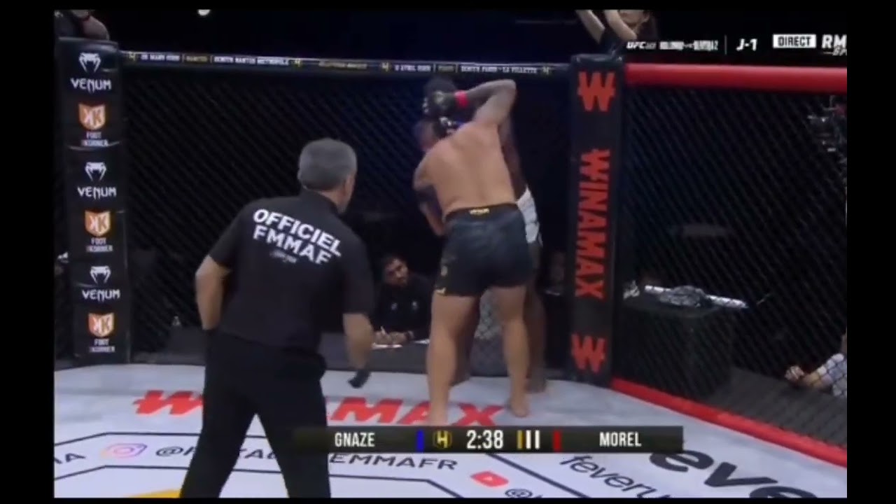 Victoire par K.O de Big Morel 🇷🇪 face &agrave; Gnaze