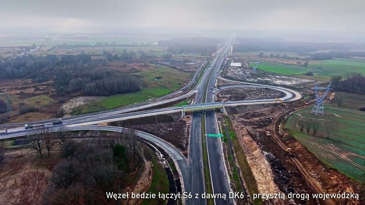 S6 Koszalin - Słupsk tuż przed oddaniem, 17 grudnia 2025 r.