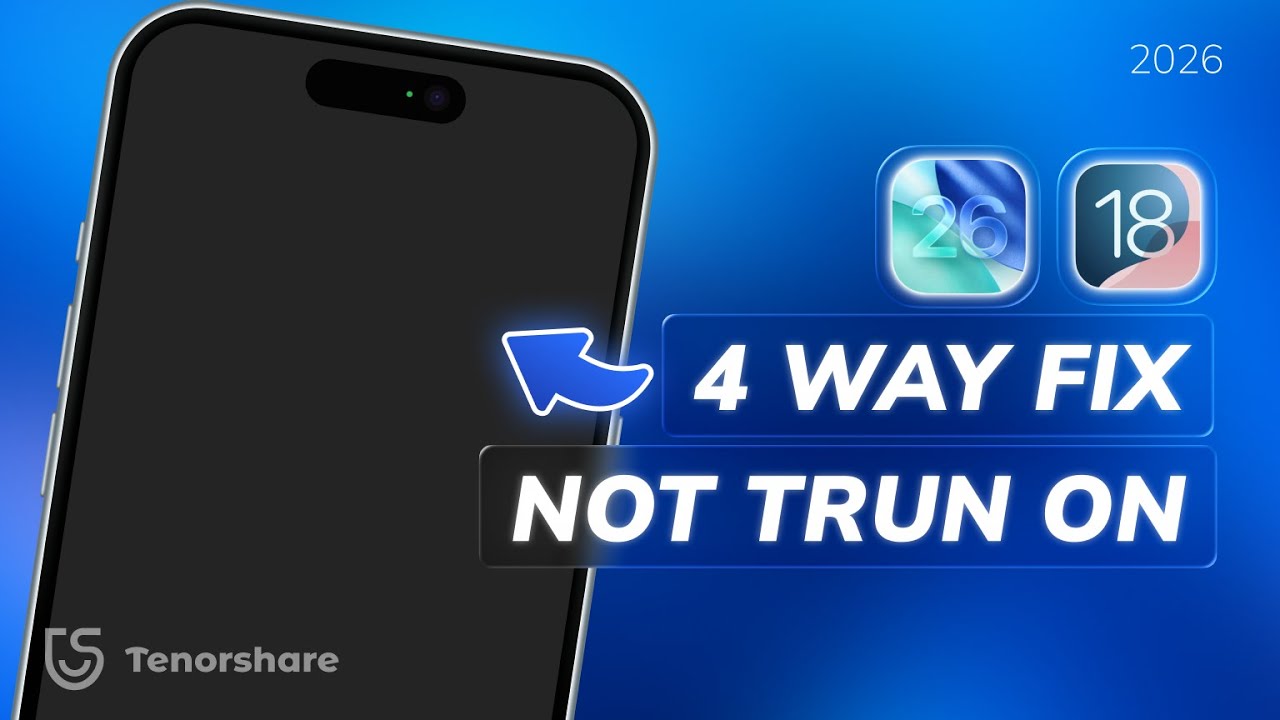 How to Fix iPhone 16/17 Won't Turn On [4 Ways]  - iOS 26/18 Solution