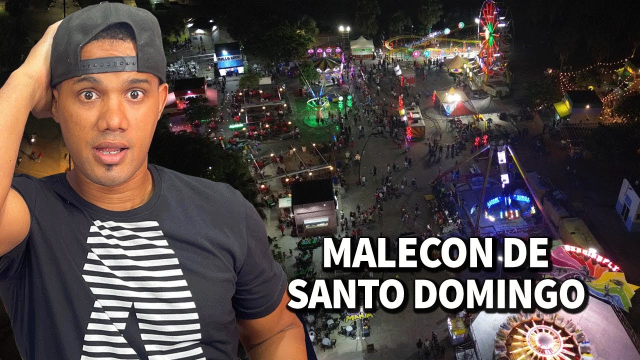 Fui de NOCHE al MALECÓN de SANTO DOMINGO
