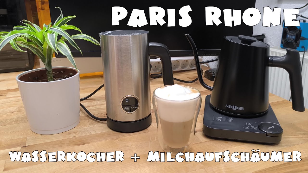 Paris Rhone Milchaufsch&auml;umer und Wasserkocher