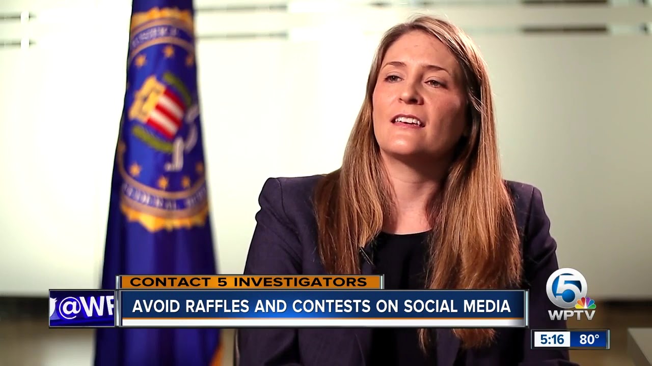 Avoid raffles and contests on social media