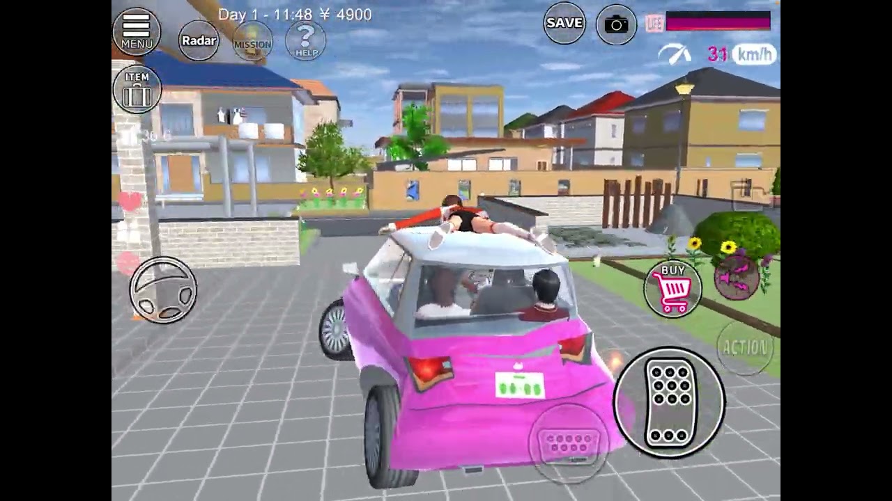 Playing Sakura school simulator!!
