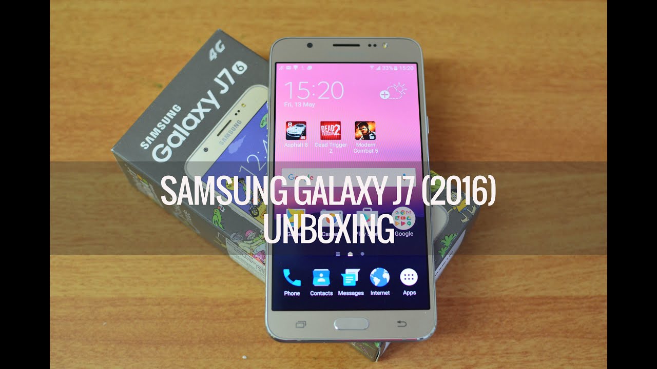Samsung Galaxy J7 2016 (Gold) Unboxing