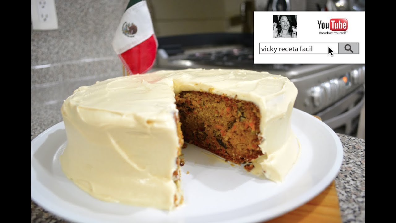 PASTEL DE ZANAHORIA🎂🥕 | #VickyRecetaFacil