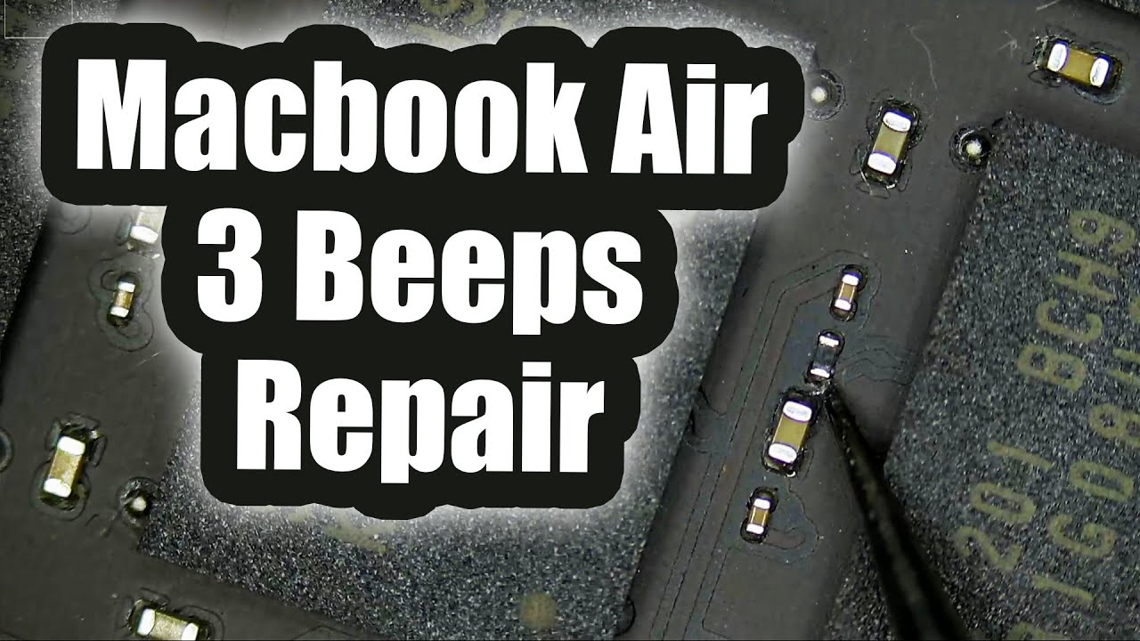Macbook Air 3 beeps No Boot Repair  integrated Ram issue.