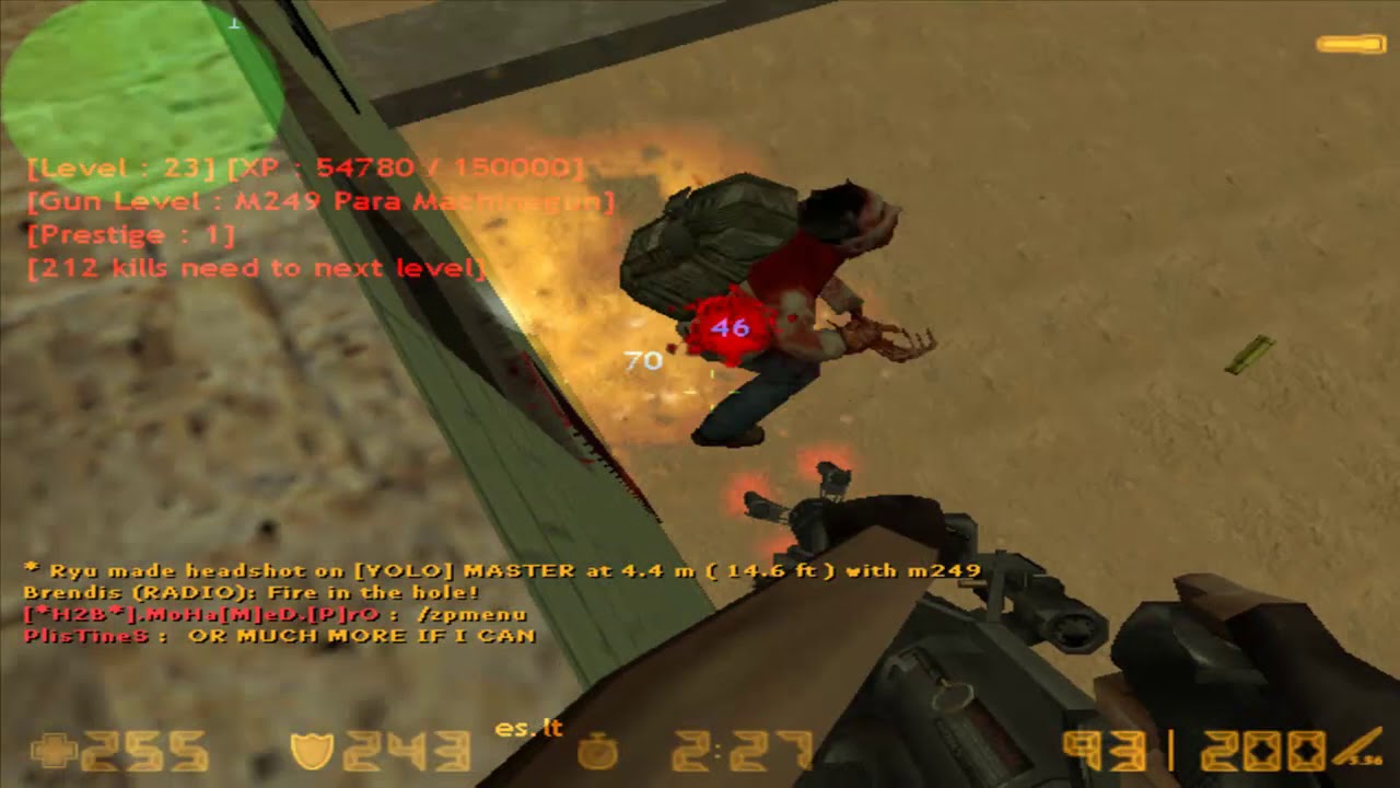 Cs 1.6 Zombie Plague +GunXp GamePlay By Admin Ryu
