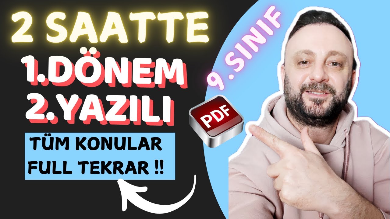 2 SAATTE TÜM YAZILI KONULARI FULL TEKRAR | 9.SINIF FİZİK 1.DÖNEM 2.YAZILIYA HAZIRLIK ÇALIŞMASI 2025