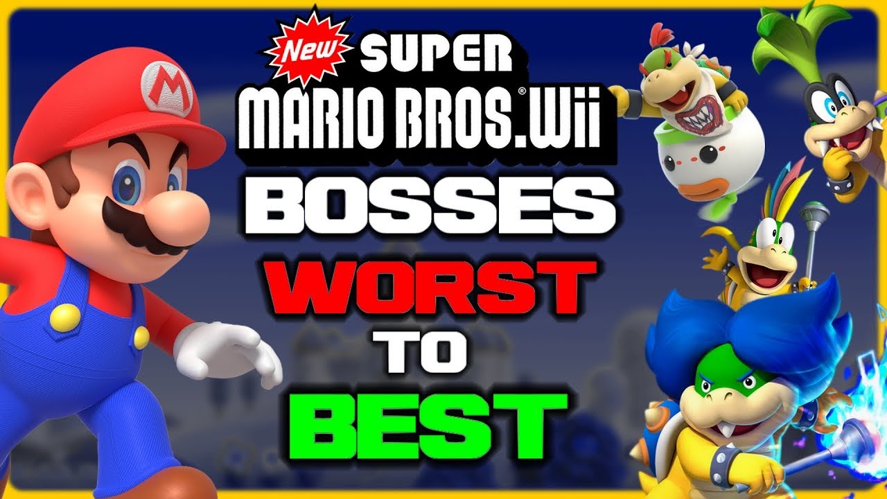Ranking Every New Super Mario Bros Wii Boss!