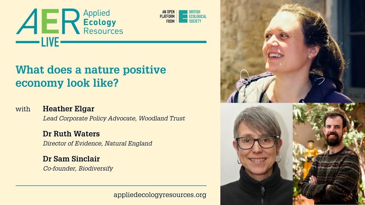 AER Live with Heather Elgar, Ruth Waters and Sam Sinclair &ndash; Nature positive economy