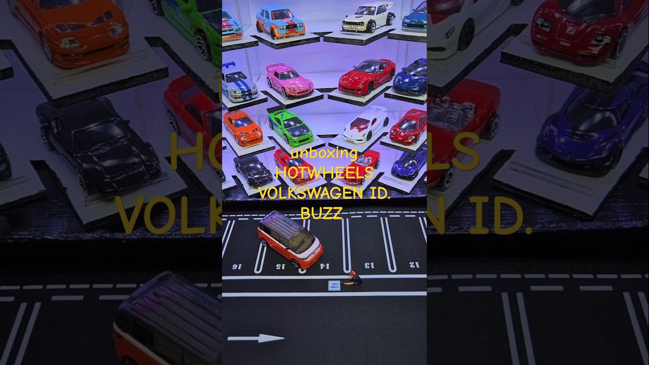 unboxing HOTWHEELS VOLKSWAGEN ID. BUZZ #hotwheels #diecast #poprace #matchbox #volkswagen