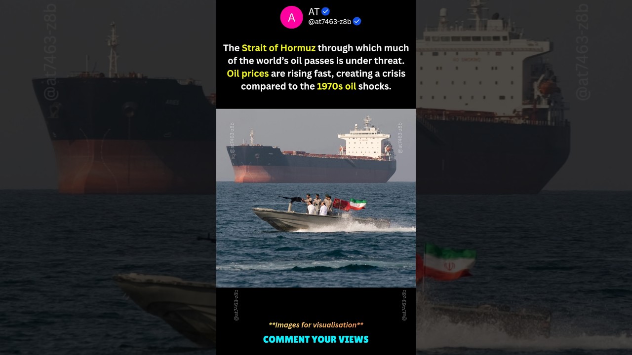 Strait of Hormuz | 1970s oil Shocks | Global Oil Supply #shorts #news