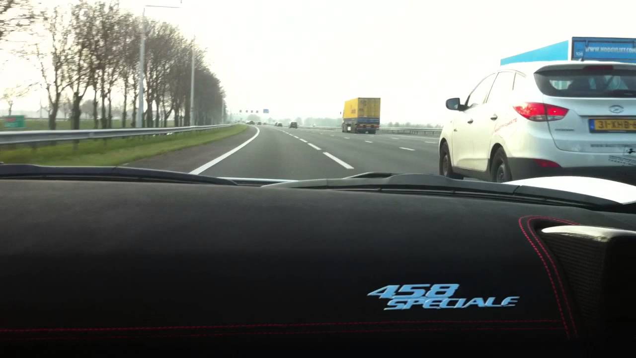 Ferrari 458 Speciale RIDE ACCELERATION 200 km/h