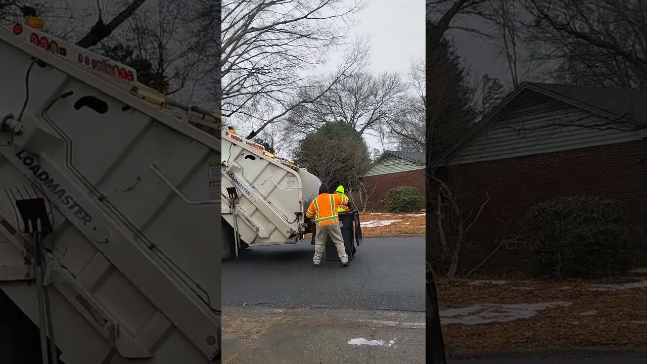 Waste management Thursday Garbage truck PART 12 After the snow storm on February 5 2026 at 10:28 AM